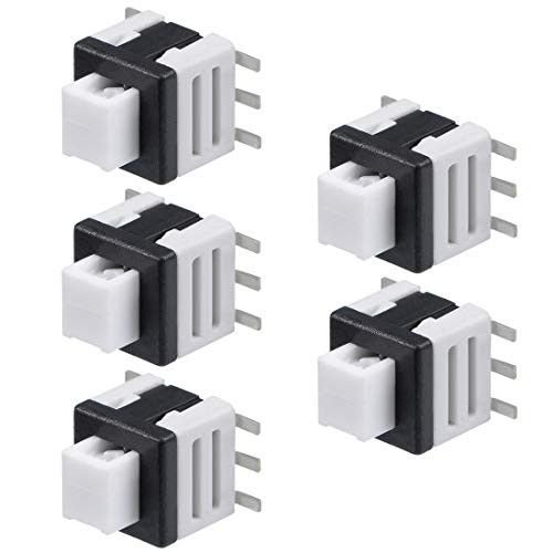 uxcell 5_8x5_8x7_2mm PCB SMD SMT Tact Tactile Push Button Switch Self Lock 6 Pin 5PCS