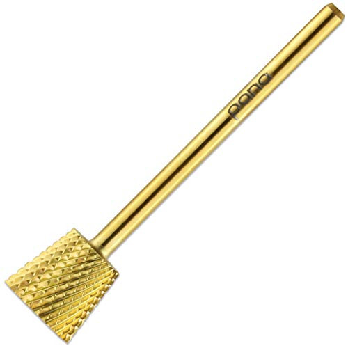 Pana 332 inch  4 Week Backfill Nail Carbide Bit _ For Electric Dremel Drill Machine  Medium_ Gold  Inverted Backfill