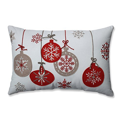 Pillow Perfect Country Home Ornaments Red/White Rectangular Throw Pillow