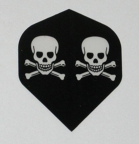 US Darts _ 5 Sets  15 Flights  Skulls_ Skull and Crossbones_ Pirate Standard Dart Flights