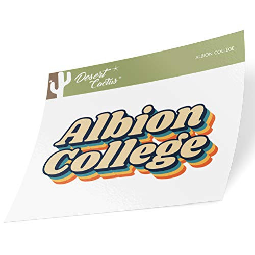 Albion College Britons NCAA Vinyl Decal Laptop Water Bottle Car Scrapbook  70s Name Sticker