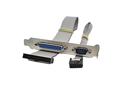 SINLOON DB25 DB9 Motherboard Parallel LPT Cable Slot Bracket DB25 Female to IDC 26 Pin  plus  DB 9 Male?RS232? to IDC 10 Adapter Panel Slot Plate 2_54mm Pi
