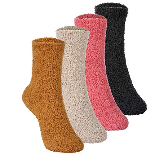 Women Warm Super Soft Plush Slipper Sock Winter Fluffy Crew Socks Casual Home Sleeping Fuzzy Councey Sock Christmas Gifts  C8