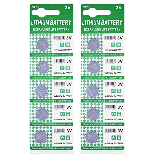 CAMVION CR1620_ DL1620_ ECR1620_ BR1620_ CR 1620 3v Lithium Battery 10 Pack Cell Button Coin Battery