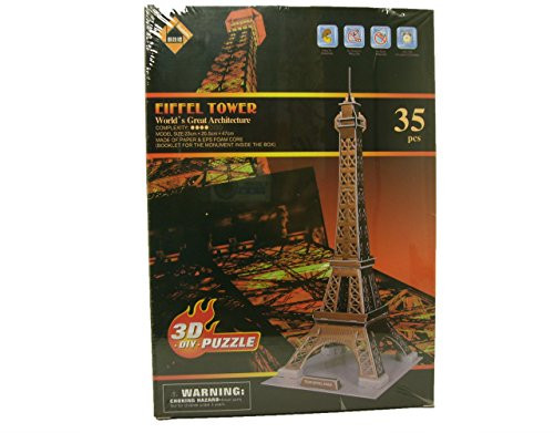 Eiffel Tower 3D Puzzle 35 Pieces Building Set