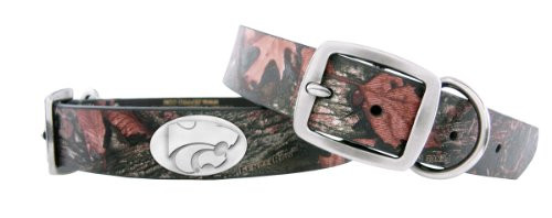 Zep_Pro KSU_DOLP_FNC_MD Camouflage Leather Concho Pet Collar_ Kansas State Wildcats_ Medium