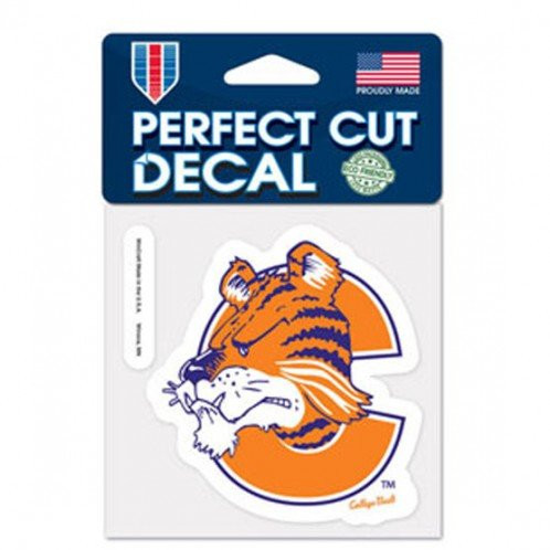 WinCraft Clemson Tigers 4 inch  x 4 inch  Die Cut Decal _ Vault