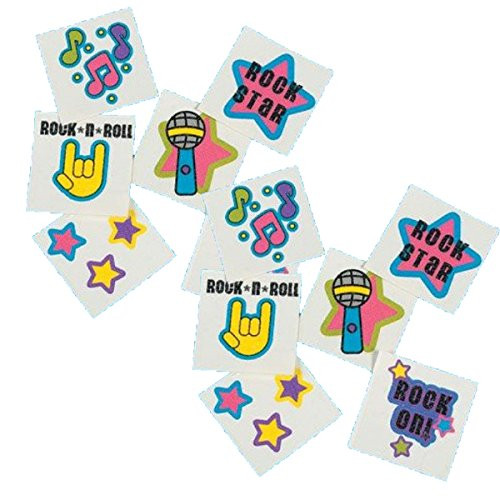 Fun Express Rock Star Glitter Tattoos  144