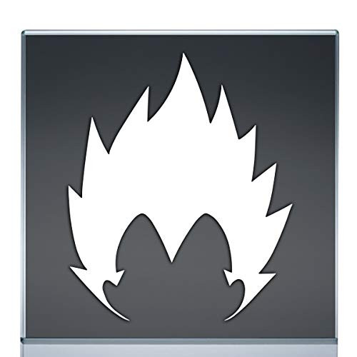 Vegeta Saiyan Hair Sticker Decal Dragon Ball Z GT Super  6 inch x5 inch