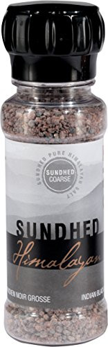 Sundhed Himalayan Black Rock Salt  Kala Namak  Course   210 Grams  7_40 ounce   Natural Vegan Seasoning  Kosher Certified