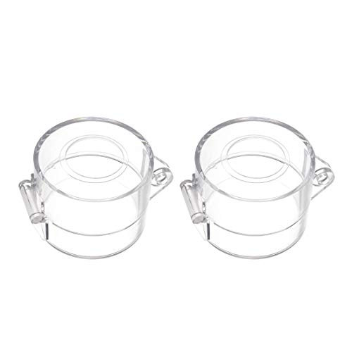 uxcell 2pcs Clear Plastic Switch Cover Protector for 26mm Diameter Push Button Switch 5543