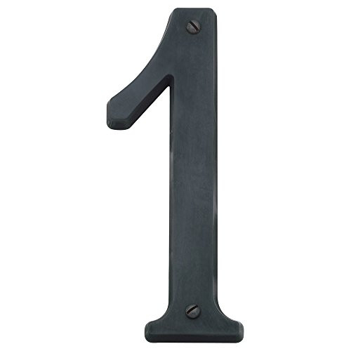 Baldwin Estate 90671.102.CD Solid Brass Traditional House Number One in Oil Rubbed Bronze, 4.75"