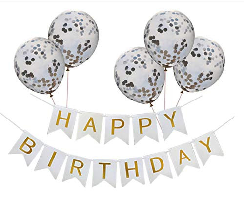 SCHOLMART Happy Birthday Banner Balloon Wedding Decorations Reception Car Decoration Bridal Shower Engagement Photo Prop DIY  Happy Wedding _ White Ca