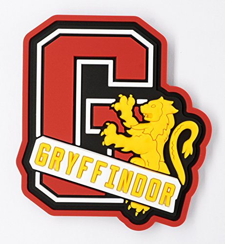 HARRY POTTER Gryffindor Letterman Logo Soft Touch Magnet_ 3 inch _ Multicolor