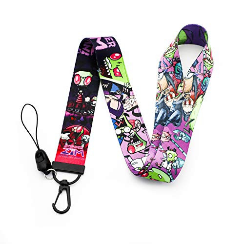 Invader Zim Lanyard Keychain ID Card Badge Holder