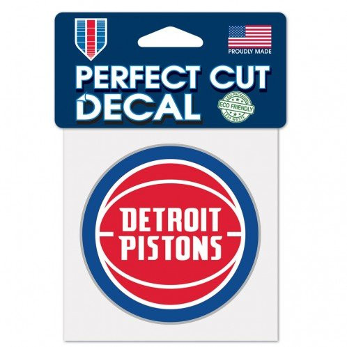 WinCraft NBA Detroit Pistons Perfect Cut Color Decal_ 4 inch  x 4 inch