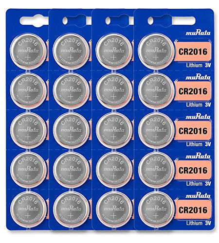 Murata CR2016 Battery 3V Lithium Coin Cell _ Replaces Sony CR2016  20 Batteries