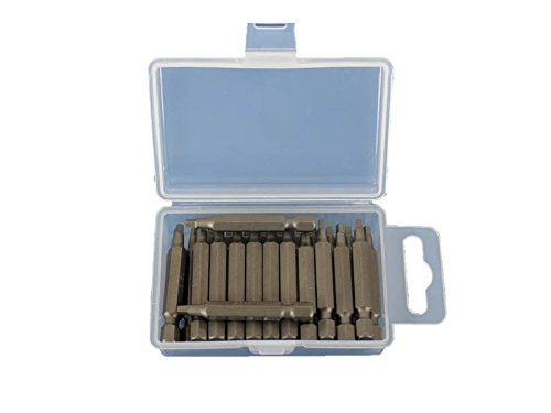 TEMO 25 pc #1 Square Robertson 2 Inch (50mm) Screwdriver Insert Bits