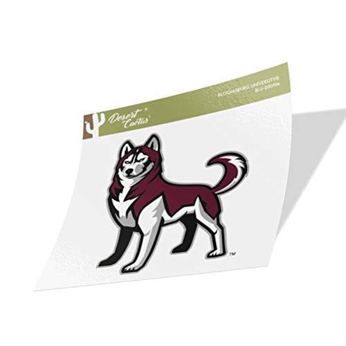 Bloomsburg University Huskies NCAA Vinyl Decal Laptop Water Bottle Car Scrapbook  Sticker _ 00019A