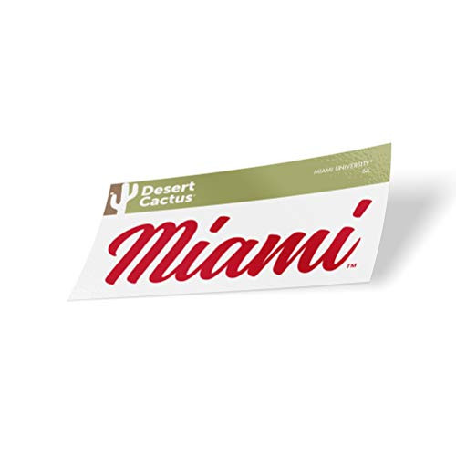 Miami University Ohio NCAA Vinyl Decal Laptop Water Bottle Car Scrapbook  Sticker _ 54