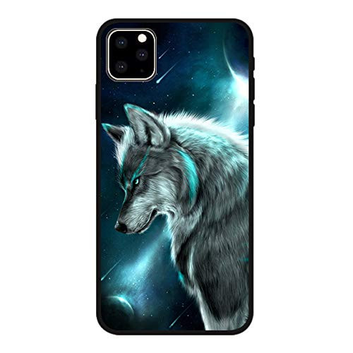 FancyCase Compatible with iPhone 12 Mini  5_4 inch _Animal Pattern Soft Silicone Protective iPhone 12 Mini Case  Wolf