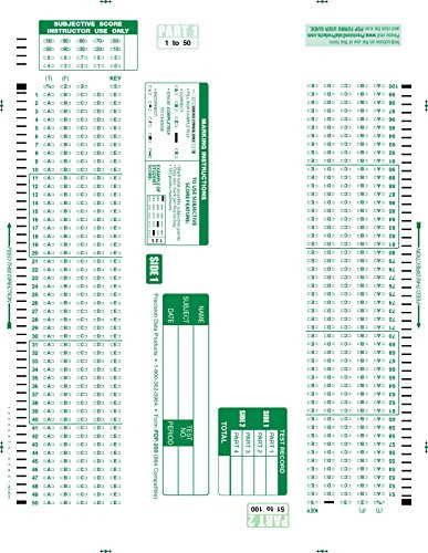 PDP-200, 884 E Compatible Testing Forms (100 Sheet Pack)