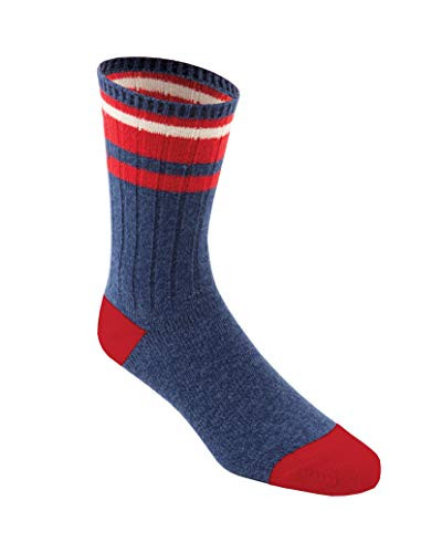 Watsons Mens Soft and Councey Socks_ Heather IndigoIvory_ 10_13