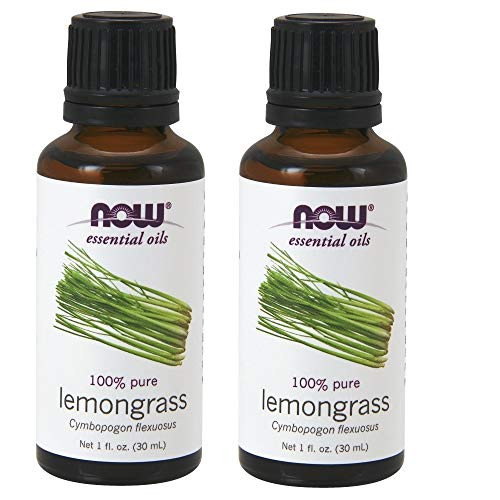 Now Foods Lemongrass Oil 100 percent  Pure_ 1 Fl ounce  Pack of 2