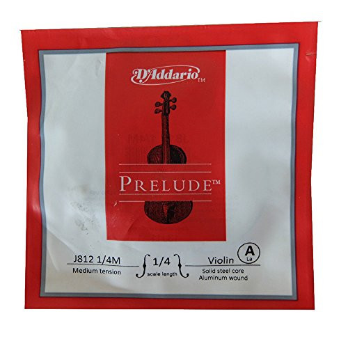 DAddario Prelude Violin Single A String_ 14 Scale_ Medium Tension