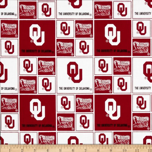 Cotton University of Oklahoma Sooners College Team Sports Cotton Fabric Print By the Yard Cotton University of Oklahoma Sooners College Team Sports Cotton Fabric Print By the Yard