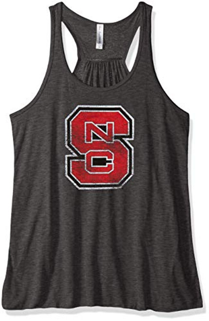 Ouray Sportswear NCAA North Carolina State Wolfpack Womens Flowy Racer Back Tank_ Dark Grey Heather_ X_Large Ouray Sportswear NCAA North Carolina State Wolfpack Womens Flowy Racer Back Tank_ Dark Grey Heather_ X_Large