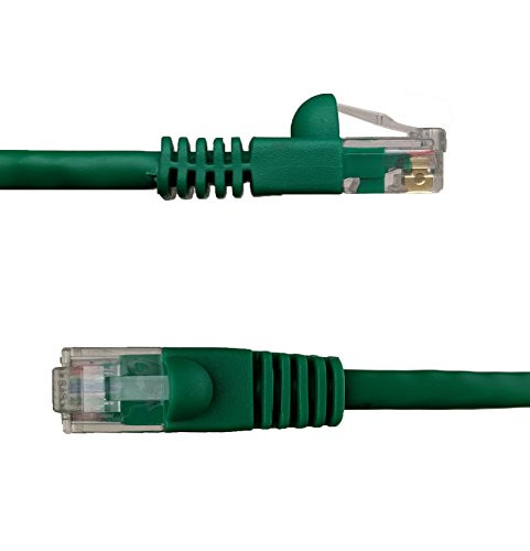 NTW 50' Cat6 Snagless Unshielded (UTP) RJ45 Ethernet Network Patch Cable - Green - 345-U6-050GN