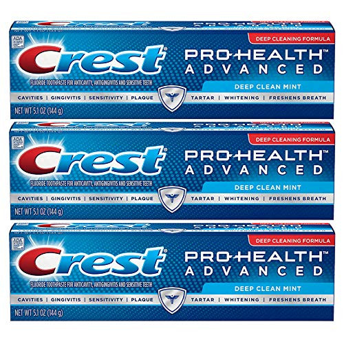 Crest Pro_Health Deep Clean Mint Toothpaste_ 5_1 ounce  Pack of 3