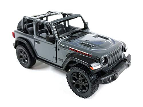 Wrangler Rubicon 4x4 Convertible Off Road Exploration Diecast Model Toy Car Grey