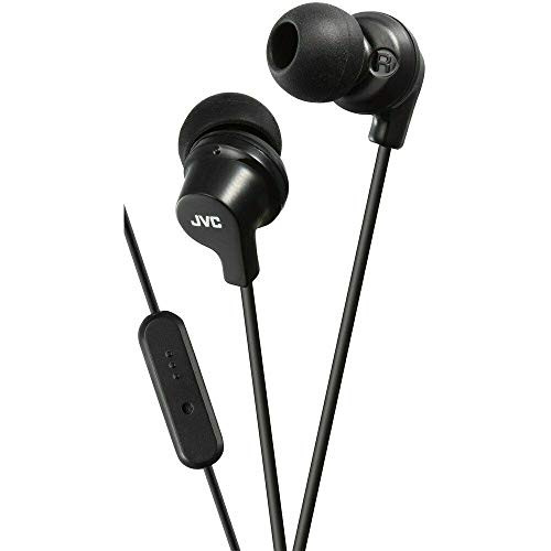 JVC HAFR15B in_Ear Headphones with Microphone  Black _ JVCHAFR15B