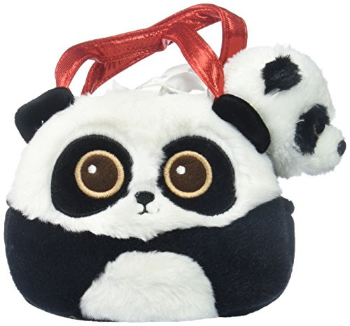 Aurora World Fancy Pals Pet Carrier Bright Eyes Panda Plush