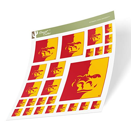 Pittsburg State University Gorillas NCAA Sticker Vinyl Decal Laptop Water Bottle Car Scrapbook  Sheet Type 3_1