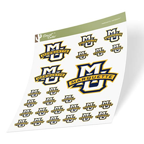 Marquette University Golden Eagles NCAA Sticker Vinyl Decal Laptop Water Bottle Car Scrapbook  Sheet Type 3_1