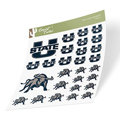 Utah State University USU Aggies NCAA Sticker Vinyl Decal Laptop Water Bottle Car Scrapbook  Type 1 Sheet