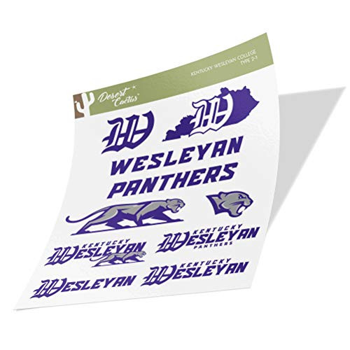 Kentucky Wesleyan College KWC Panthers NCAA Sticker Vinyl Decal Laptop Water Bottle Car Scrapbook  Type 2 Sheet