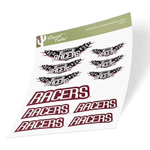 University of Northwestern Ohio Racers NCAA Sticker Vinyl Decal Laptop Water Bottle Car Scrapbook  Type 1_1 Sheet