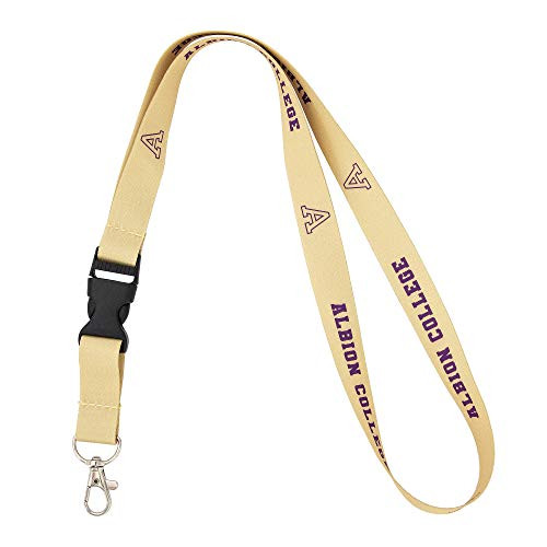Albion College Britons NCAA Car Keys ID Badge Holder Lanyard Keychain Detachable Breakaway Snap Buckle  Yellow