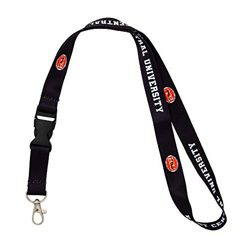 East Central University ECOK Tigers NCAA Car Keys ID Badge Holder Lanyard Keychain Detachable Breakaway Snap Buckle  Black
