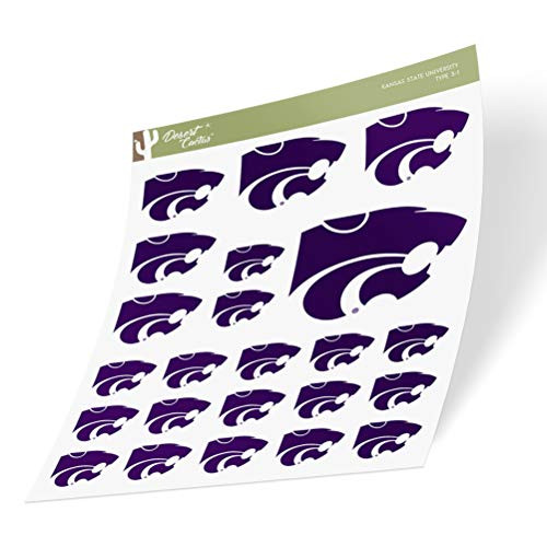 Kansas State University NCAA Sticker Vinyl Decal Laptop Water Bottle Car Scrapbook  Sheet Type 3_1