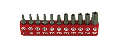 Genius Tools SB-811TP 11 Piece Tamperproof Star Screwdriver Bit Set