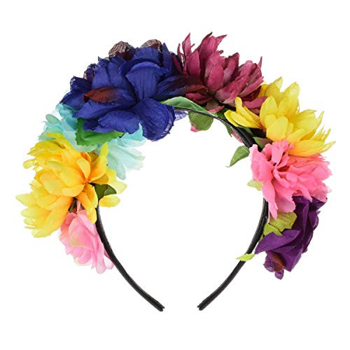 DreamLily Day of The Dead Headband Costume Rose Flower Crown Mexican Headpiece BC40 A Frida kalo Crown DreamLily Day of The Dead Headband Costume Rose Flower Crown Mexican Headpiece BC40 A Frida kalo Crown