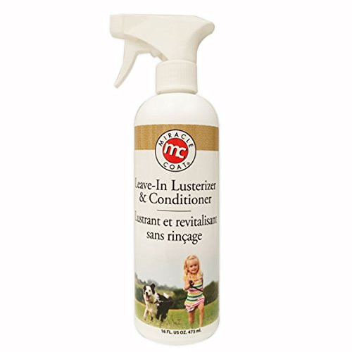 Miracle Coat Leave-In Conditioner for Dogs, 16 oz., White Bottle Bi-Lingual Label