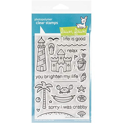 Lawn Fawn Clear Stamps 4"x6"-life Is Good
