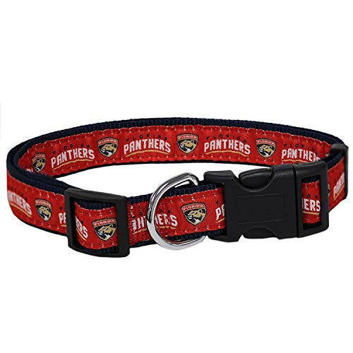 Pets First NHL Florida Panthers Collar for Dogs  and  Cats_ Small_ _ Adjustable_ Cute  and  Stylish The Ultimate Hockey Fan Collar