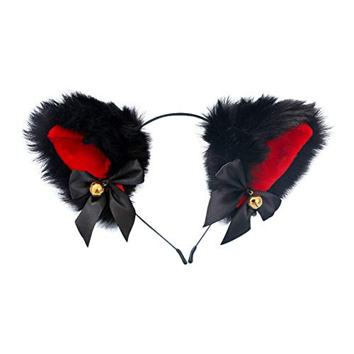 Fxaelian Animal Anime Cute Wolf Bear Cat Dog Ears Headband with Bells Bows Halloween Cosplay Costume Party Hairband Headwear Headpiece Hair Accessorie Fxaelian Animal Anime Cute Wolf Bear Cat Dog Ears Headband with Bells Bows Halloween Cosplay Costume Party Hairband Headwear Headpiece Hair Accessorie